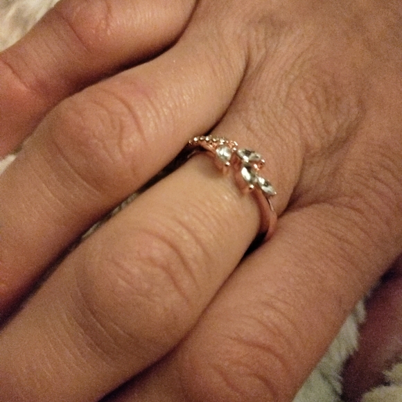 Exquisite 18k Rose Gold filled Eternity Ring - Picture 2 of 14